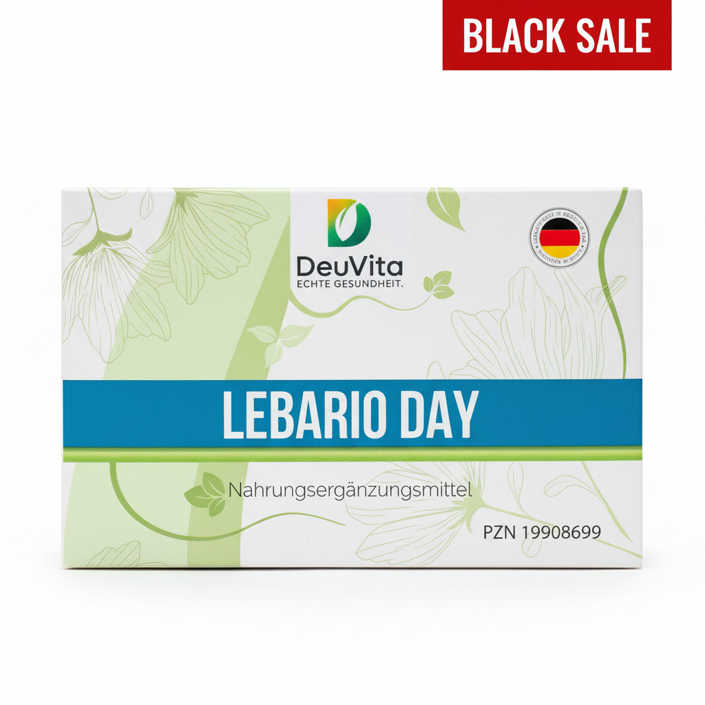 Lebario Day mit Black Sale Banner - heller Hintergrund